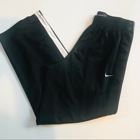 Nike Other - NIKE Basketball Pants Black White Stripe Tear Away